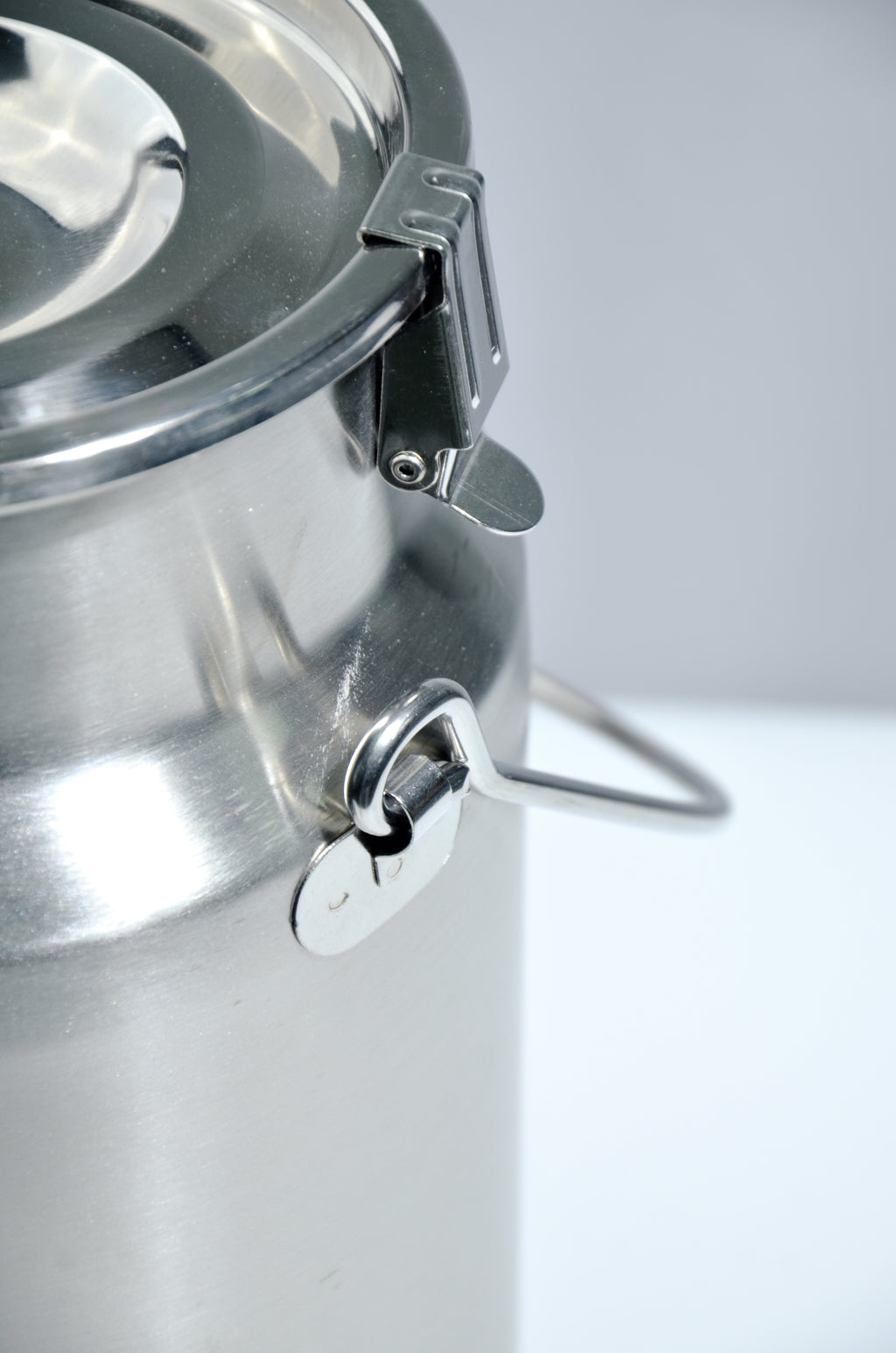 5L Rustfri stålspann med lokk